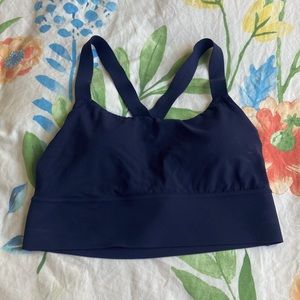 ATHLETA Navy Blue Longline Sports Bra